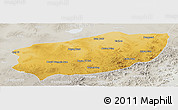 Physical Panoramic Map of Xi Ujimqin Qi, lighten, semi-desaturated