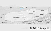 Silver Style Panoramic Map of Xi Ujimqin Qi