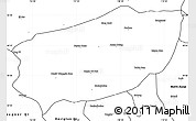 Blank Simple Map of Xi Ujimqin Qi