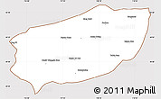 Classic Style Simple Map of Xi Ujimqin Qi, cropped outside