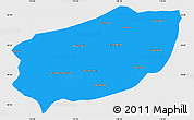 Political Simple Map of Xi Ujimqin Qi, single color outside