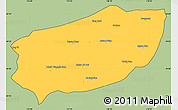 Savanna Style Simple Map of Xi Ujimqin Qi, cropped outside