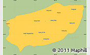 Savanna Style Simple Map of Xi Ujimqin Qi, single color outside
