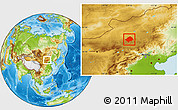Physical Location Map of Xianghuang Qi