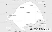 Silver Style Simple Map of Xianghuang Qi