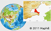 Physical Location Map of Xinbarag Zuoqi, highlighted parent region