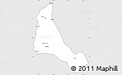 Silver Style Simple Map of Xinbarag Zuoqi, cropped outside