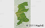 Satellite 3D Map of Xuguit Qi, lighten