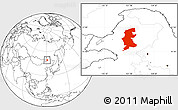 Blank Location Map of Xuguit Qi