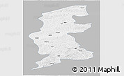 Gray Panoramic Map of Xuguit Qi, single color outside