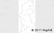 Blank Simple Map of Xuguit Qi, cropped outside