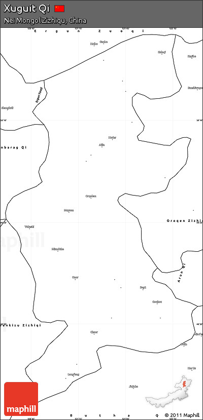 Blank Simple Map of Xuguit Qi