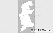 Gray Simple Map of Xuguit Qi, cropped outside