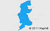 Political Simple Map of Xuguit Qi, cropped outside