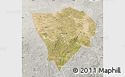 Satellite Map of Zhanglan Qi, lighten, semi-desaturated