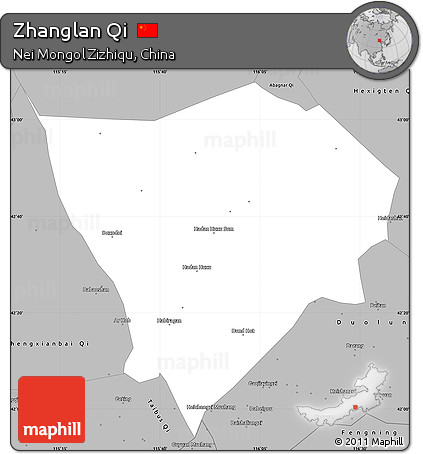 Gray Simple Map of Zhanglan Qi