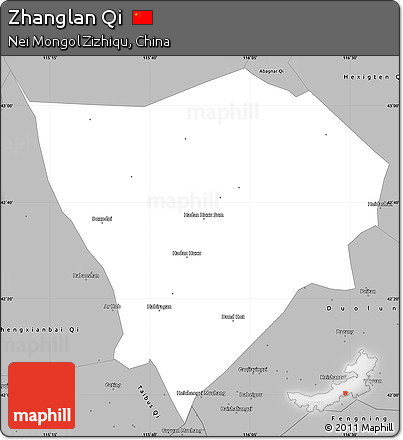 Gray Simple Map of Zhanglan Qi