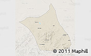 Shaded Relief 3D Map of Zhengxianbai Qi, lighten