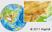 Physical Location Map of Zhengxianbai Qi