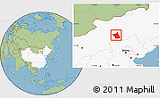 Savanna Style Location Map of Zhengxianbai Qi, highlighted country