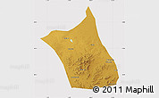 Physical Map of Zhengxianbai Qi, cropped outside
