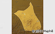 Physical Map of Zhengxianbai Qi, darken