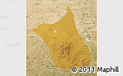 Physical Map of Zhengxianbai Qi, satellite outside