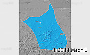 Political Map of Zhengxianbai Qi, desaturated