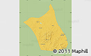 Savanna Style Map of Zhengxianbai Qi, single color outside