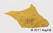 Physical Panoramic Map of Zhengxianbai Qi, cropped outside