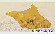 Physical Panoramic Map of Zhengxianbai Qi, lighten