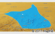 Political Panoramic Map of Zhengxianbai Qi, physical outside