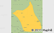 Savanna Style Simple Map of Zhengxianbai Qi