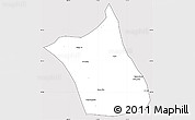 Silver Style Simple Map of Zhengxianbai Qi, cropped outside