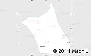 Silver Style Simple Map of Zhengxianbai Qi, single color outside
