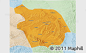 Political 3D Map of Haiyuan, lighten