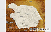 Shaded Relief 3D Map of Haiyuan, physical outside