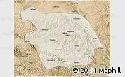 Shaded Relief 3D Map of Haiyuan, satellite outside