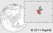 Blank Location Map of Haiyuan, highlighted country, highlighted parent region