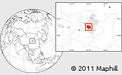 Blank Location Map of Haiyuan, highlighted parent region
