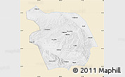 Classic Style Map of Haiyuan, single color outside