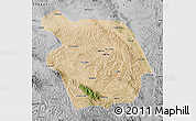 Satellite Map of Haiyuan, desaturated