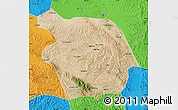 Satellite Map of Haiyuan, political outside