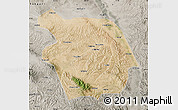 Satellite Map of Haiyuan, semi-desaturated