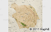 Satellite Map of Haiyuan, shaded relief outside