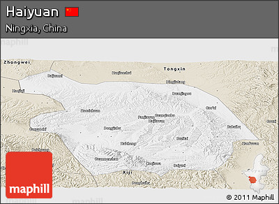 Classic Style Panoramic Map of Haiyuan