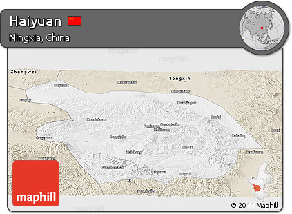 Classic Style Panoramic Map of Haiyuan