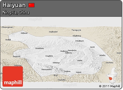 Classic Style Panoramic Map of Haiyuan