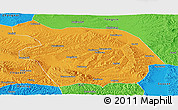 Political Panoramic Map of Haiyuan