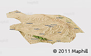 Satellite Panoramic Map of Haiyuan, cropped outside
